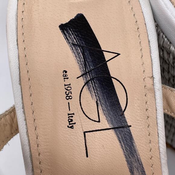 AGL Women's Dora Ankle Strap Wedge Sandal White Plumba Size US 11 EU 41 - Picture 9 of 14